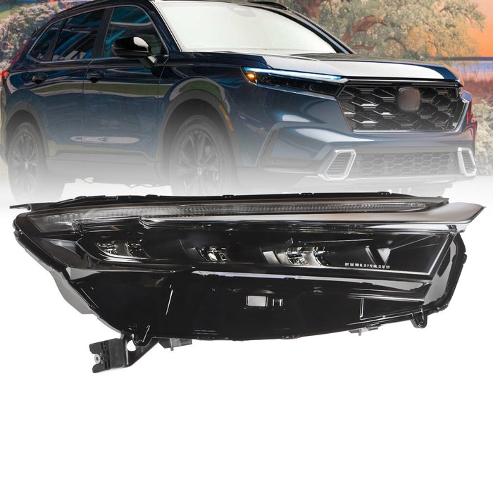 DURAFORCE 2023-2024 Honda CRV Right LED Headlight with Electroplated Trim Headlamp