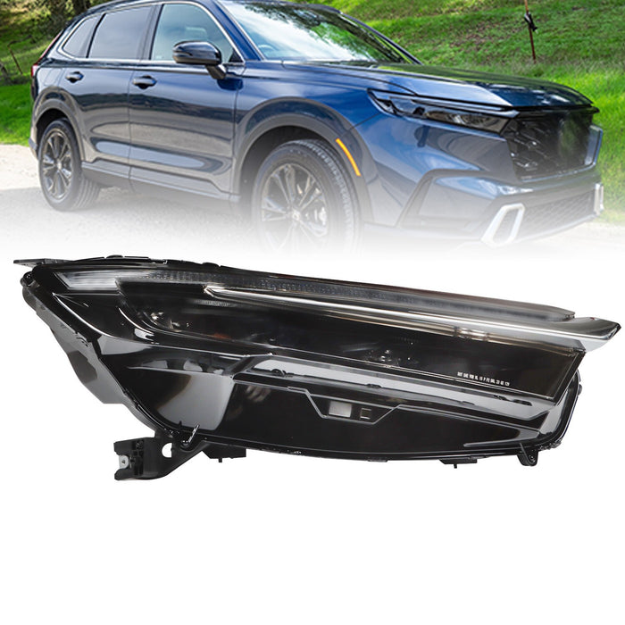 DURAFORCE 2023-2024 Honda CRV Right LED Headlight with Electroplated Trim Headlamp