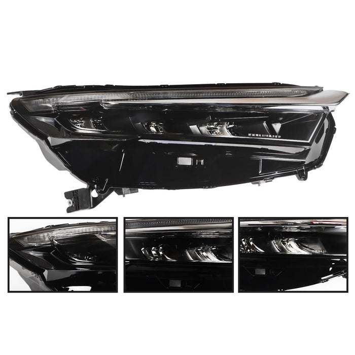 DURAFORCE 2023-2024 Honda CRV Right LED Headlight with Electroplated Trim Headlamp