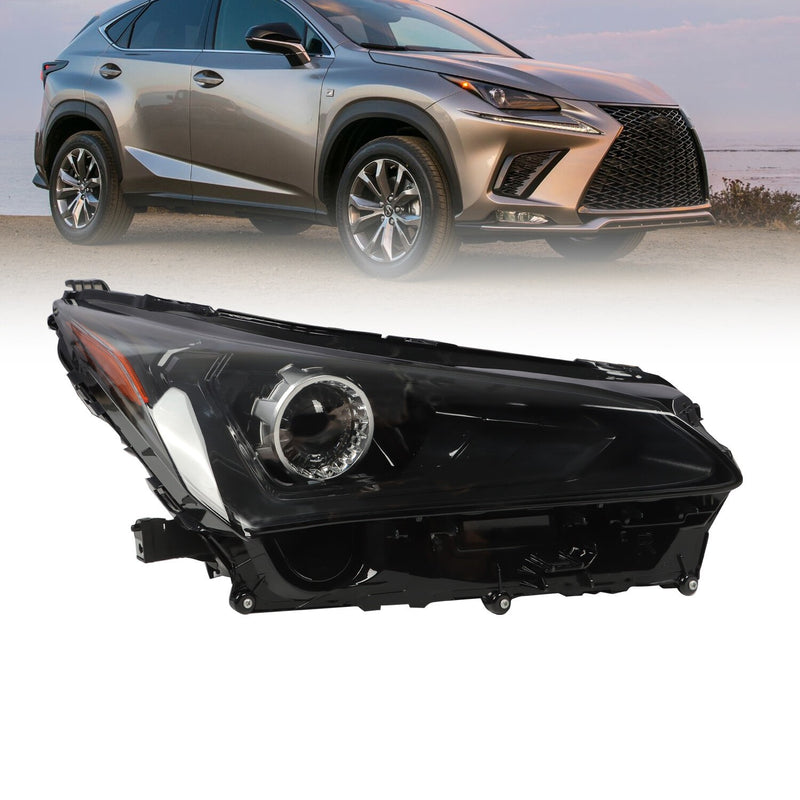 DURAFORCE Right Side LED Headlight for 2018-2021 Lexus NX300 NX300h Headlamp
