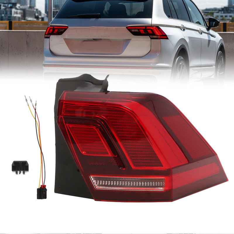 DURAFORCE Right Tail Light Outer Rear Brake Lamp for Volkswagen Tiguan 2018-2023