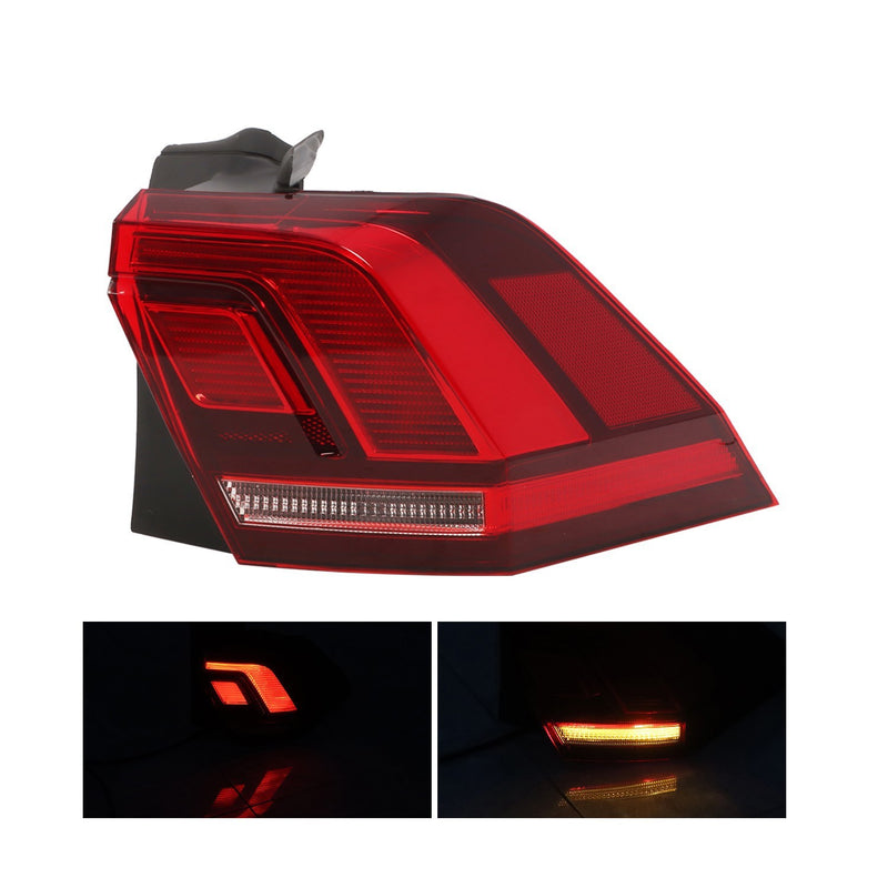 DURAFORCE Right Tail Light Outer Rear Brake Lamp for Volkswagen Tiguan 2018-2023