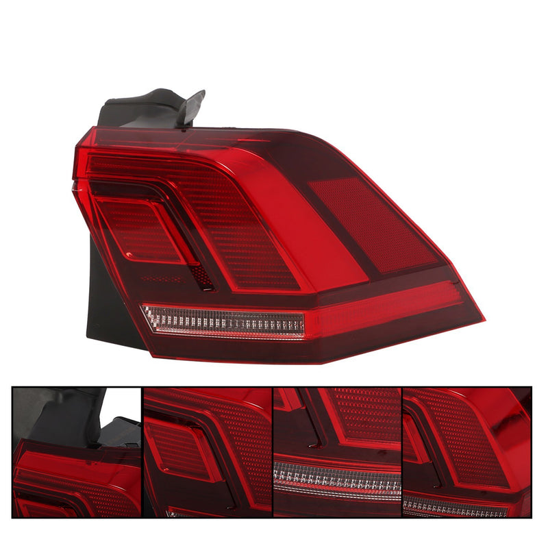DURAFORCE Right Tail Light Outer Rear Brake Lamp for Volkswagen Tiguan 2018-2023