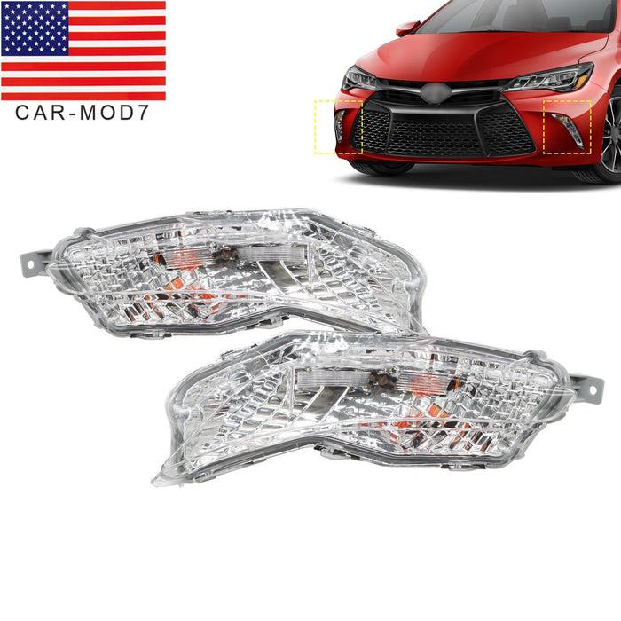 DURAFORCE 2015-2017 Toyota Camry LE SE Fog Lights Bumper Lamps w/Bulbs Left & Right Side