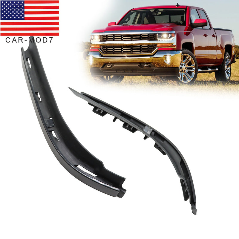 DURAFORCE Set of 2 Left & Right Bumper Fillers for Chevy Silverado 1500 2016-2018
