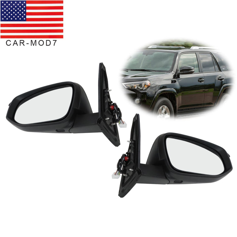 DURAFORCE Set of 2 Heated Power Mirrors Paint-to-Match for 2014-2018 Toyota 4Runner