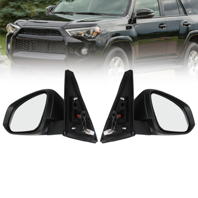 DURAFORCE Set of 2 Heated Power Mirrors Paint-to-Match for 2014-2018 Toyota 4Runner