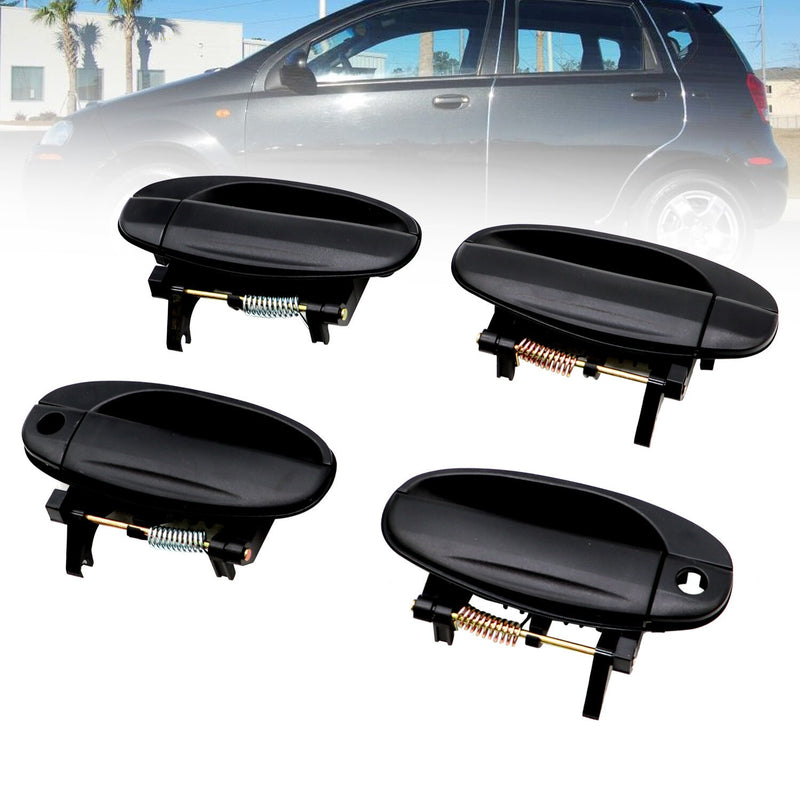 DURAFORCE Set of 4 Exterior Door Handles Front & Rear Left Right for Chevy Aveo Aveo5 New