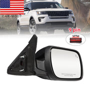 DURAFORCE Ford Explorer 2016-19 Passenger Side Mirror with Blind Spot & Puddle Lamp RH