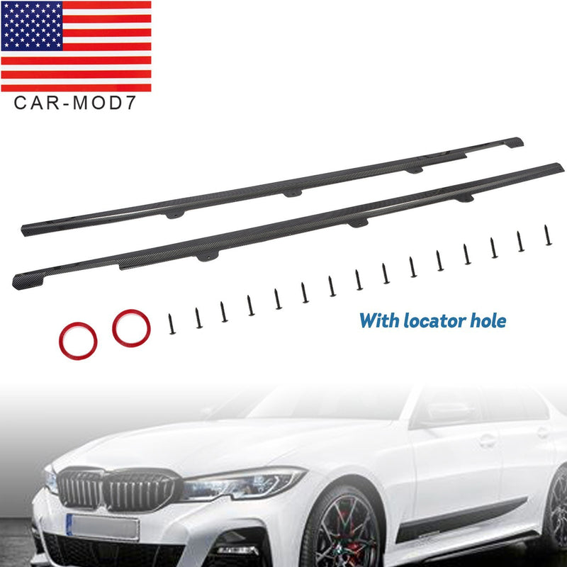 DURAFORCE Carbon Fiber Side Skirt Extensions for 2019-2023 BMW G20 G28 3 Series