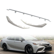 DURAFORCE Silver Front Bumper Grille Lower Molding Trims for 2021-2024 Toyota Camry SE XSE