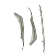 DURAFORCE Silver Front Bumper Grille Lower Molding Trims for 2021-2024 Toyota Camry SE XSE