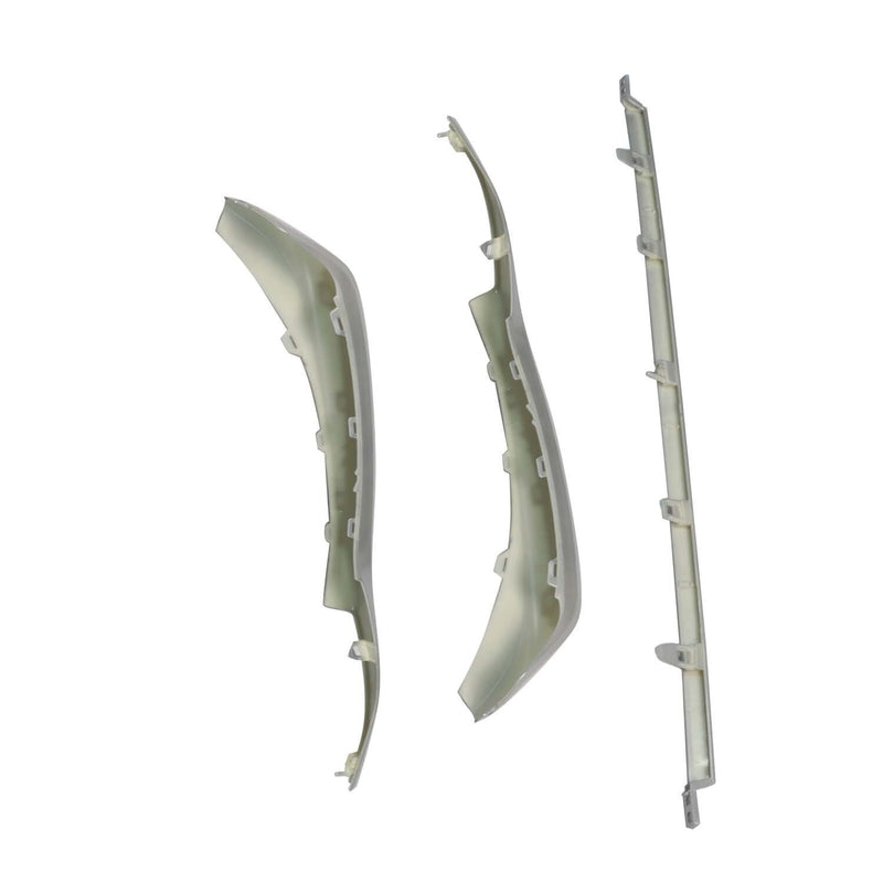 DURAFORCE Silver Front Bumper Grille Lower Molding Trims for 2021-2024 Toyota Camry SE XSE
