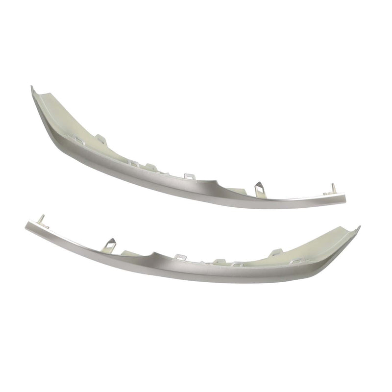 DURAFORCE Silver Front Bumper Grille Lower Molding Trims for 2021-2024 Toyota Camry SE XSE