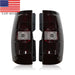 DURAFORCE 2007-2014 Chevy Suburban Tahoe Smoke Tail Lights Left & Right Brake Lamps