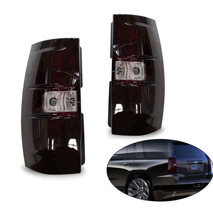 DURAFORCE 2007-2014 Chevy Suburban Tahoe Smoke Tail Lights Left & Right Brake Lamps