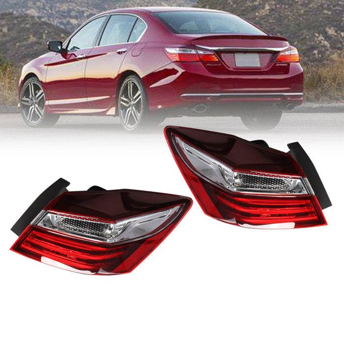 DURAFORCE 2016-2017 Honda Accord Tail Light Set Outer Driver & Passenger Side 2pcs