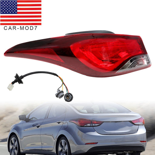 DURAFORCE 2014-2016 Hyundai Elantra Left Outer Halogen Tail Light Lamp Driver Side