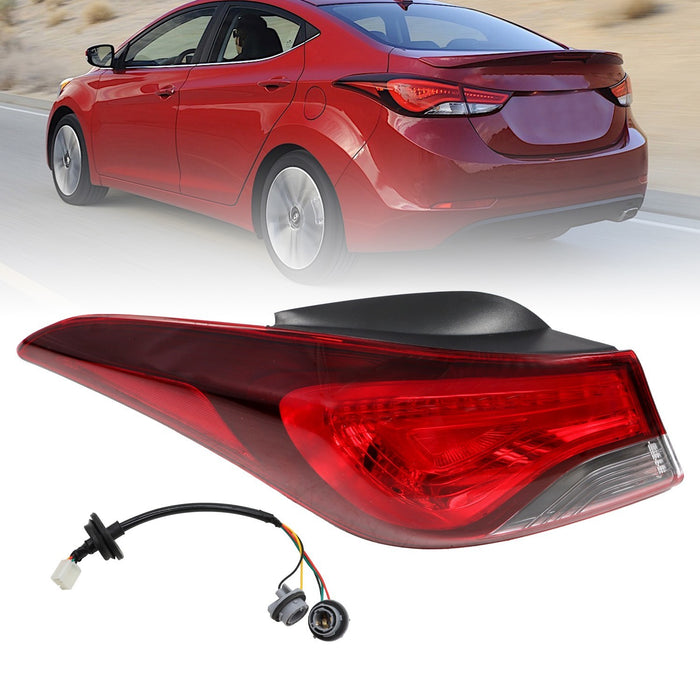 DURAFORCE 2014-2016 Hyundai Elantra Left Outer Halogen Tail Light Lamp Driver Side