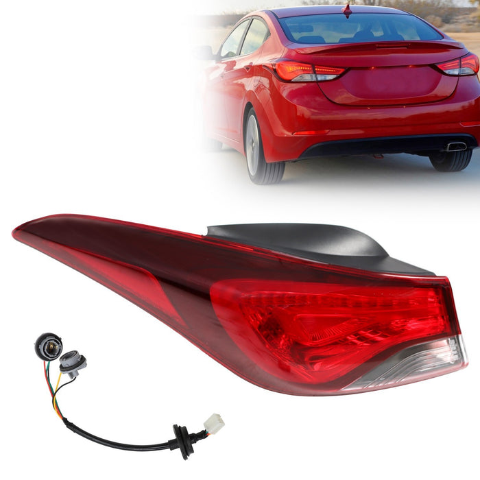 DURAFORCE 2014-2016 Hyundai Elantra Left Outer Halogen Tail Light Lamp Driver Side