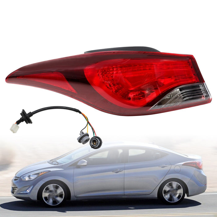 DURAFORCE 2014-2016 Hyundai Elantra Left Outer Halogen Tail Light Lamp Driver Side
