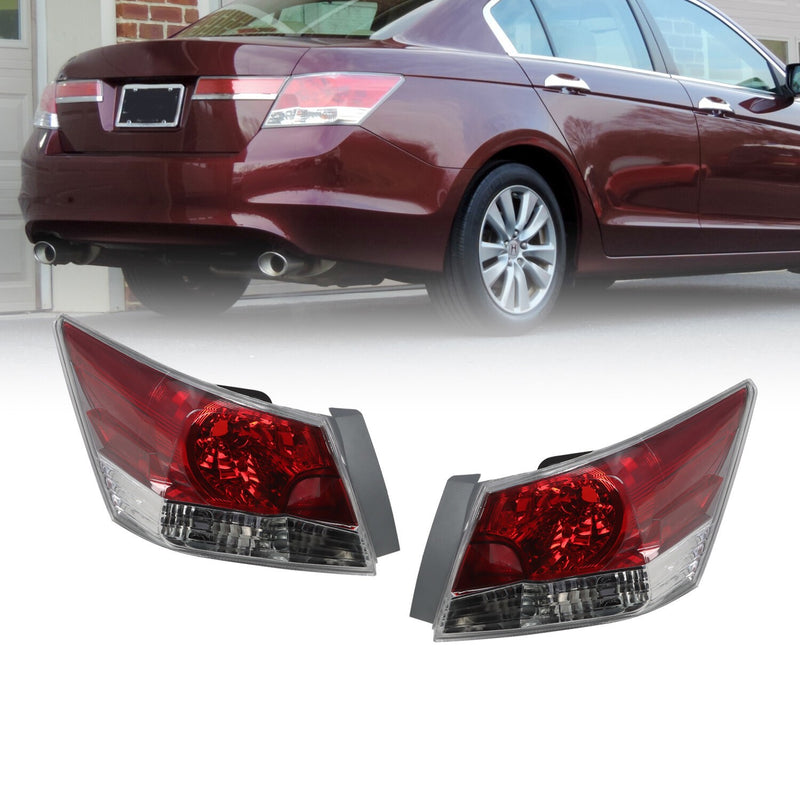 DURAFORCE Brake Tail Lights Assembly for 08-12 Honda Accord Sedan Driver & Passenger