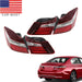 DURAFORCE 2016-2017 Honda Accord Left & Right Inner Outer Brake Tail Lights Set