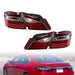 DURAFORCE 2016-2017 Honda Accord Left & Right Inner Outer Brake Tail Lights Set
