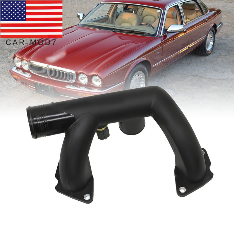 DURAFORCE Thermostat Cover w/Sensor Outlet Pipe for Jaguar Vanden Plas XJ8 XK8 1997-2003