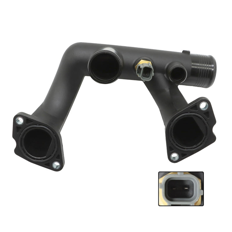 DURAFORCE Thermostat Cover w/Sensor Outlet Pipe for Jaguar Vanden Plas XJ8 XK8 1997-2003