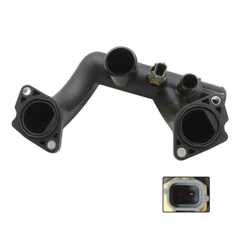 DURAFORCE Thermostat Cover w/Sensor Outlet Pipe for Jaguar Vanden Plas XJ8 XK8 1997-2003