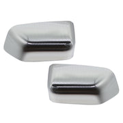 DURAFORCE Chrome Half Mirror Covers Caps for Ford F250 F350 F450 Super Duty 2017-2022