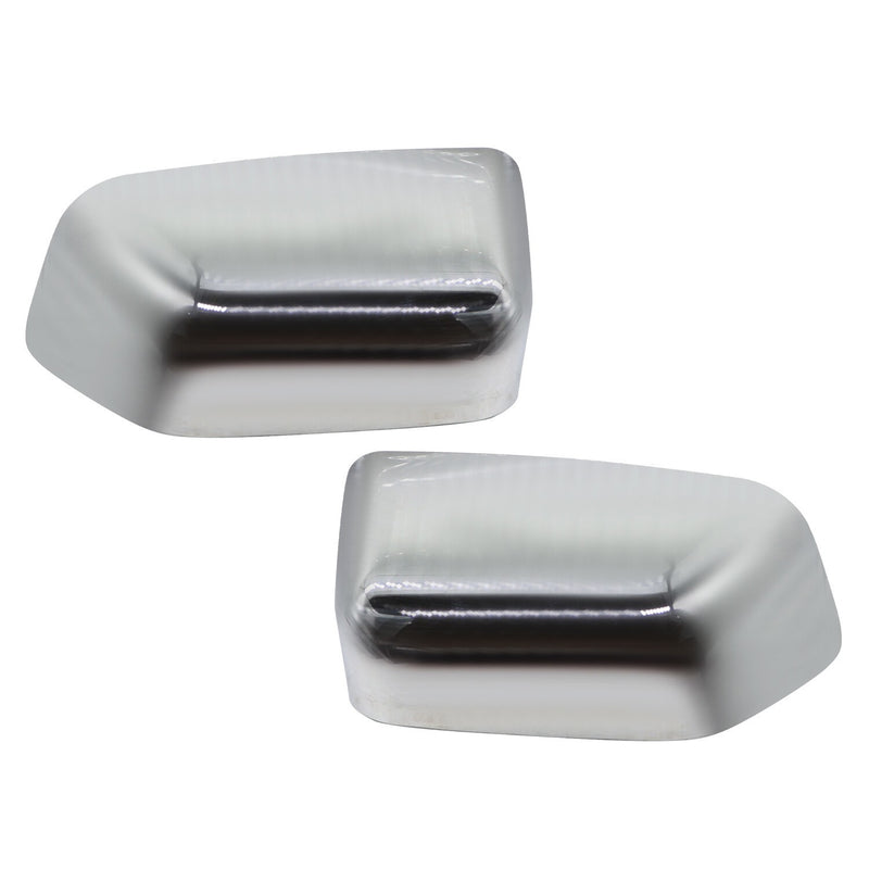 DURAFORCE Chrome Half Mirror Covers Caps for Ford F250 F350 F450 Super Duty 2017-2022