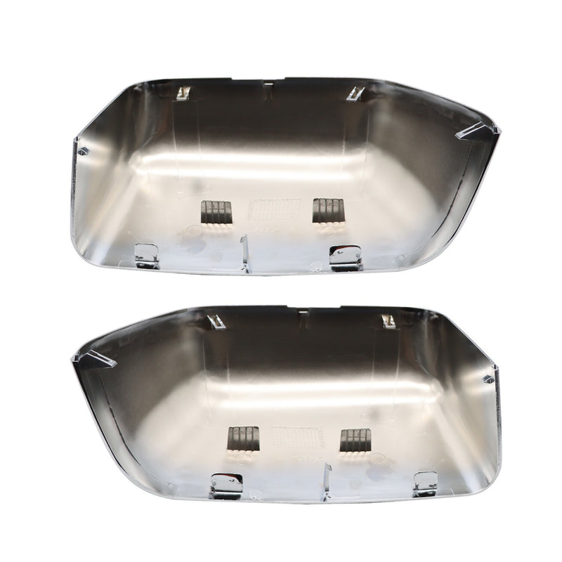 DURAFORCE Chrome Half Mirror Covers Caps for Ford F250 F350 F450 Super Duty 2017-2022