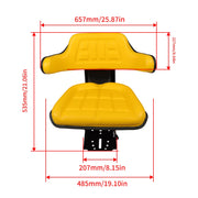 DURAFORCE John Deere 5400 5410 6110 Yellow Tractor Suspension Seat Replacement