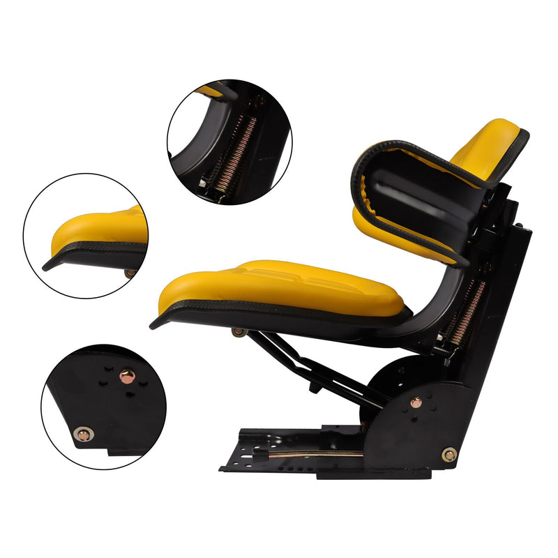 DURAFORCE John Deere 5400 5410 6110 Yellow Tractor Suspension Seat Replacement