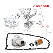 DURAFORCE Transmission Filter & Gasket Oil Cooler Filter for 2008-2015 Mitsubishi Lancer