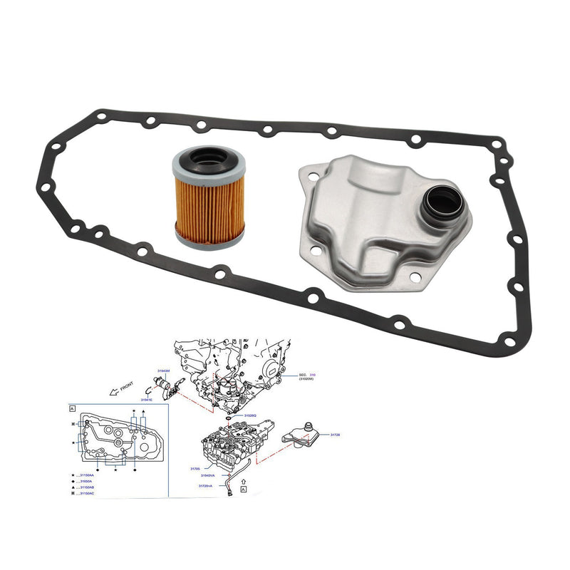 DURAFORCE Transmission Filter & Gasket Oil Cooler Filter for 2008-2015 Mitsubishi Lancer