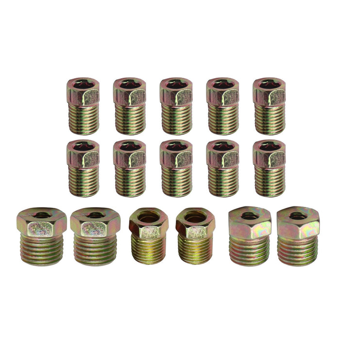 DURAFORCE 25 Ft 3/16 Copper Coated Flexible Brake Line Tubing Kit - Upgraded Quality