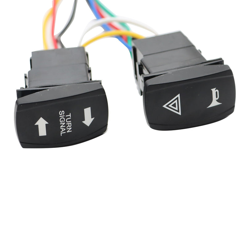 DURAFORCE UTV Universal Turn Signal Horn Kit w/ Rocker Switch & 4 Amber Lights Street Lega