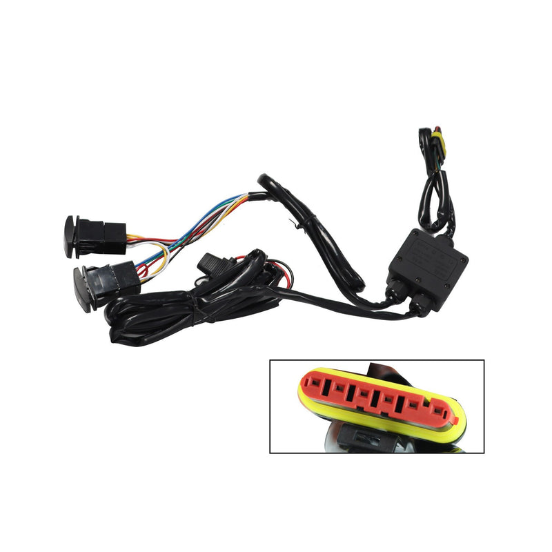 DURAFORCE UTV Universal Turn Signal Horn Kit w/ Rocker Switch & 4 Amber Lights Street Lega