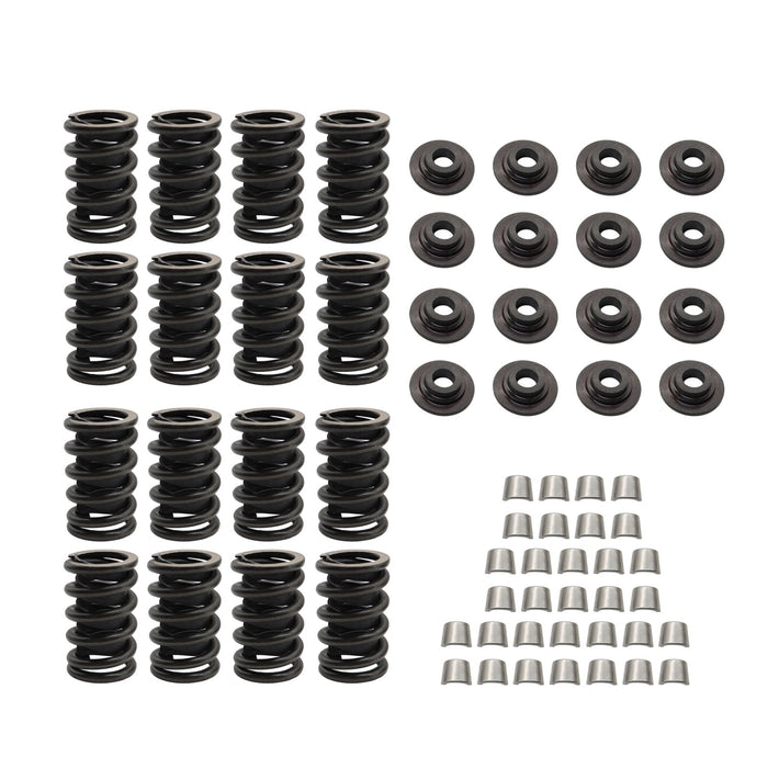 DURAFORCE Chevrolet SBC 327 350 400 Valve Springs Kit Steel Retainers HD Locks