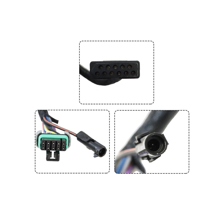 DURAFORCE 11 Pin Vehicle Side Light Harness for Western 26357 & Fisher 22413 Replacement