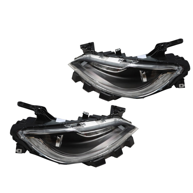DURAFORCE LED DRL Halogen Headlight Set Driver & Passenger Side for 2015-2017 Chrysler 200