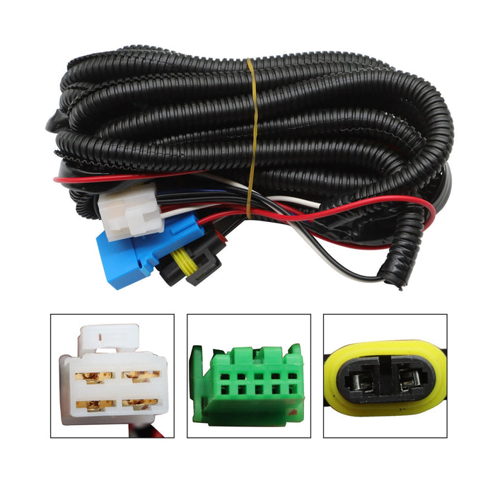 DURAFORCE 2017-2020 Nissan Pathfinder Fog Light Wiring Pair Bumper Lamps