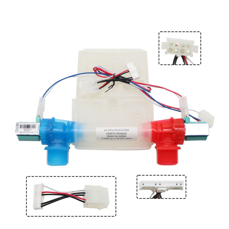 DURAFORCE Washer Water Inlet Valve Assembly W11101906 W11210463 W10701461 W10869803
