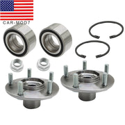 DURAFORCE Front Left & Right Wheel Hub Bearing Assembly for 2005-2007 Honda Accord Acura