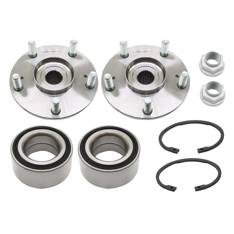 DURAFORCE Front Left & Right Wheel Hub Bearing Assembly for 2005-2007 Honda Accord Acura