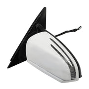 DURAFORCE White Right Side Passenger Mirror for 2010-2016 Mercedes E350 E400 E550