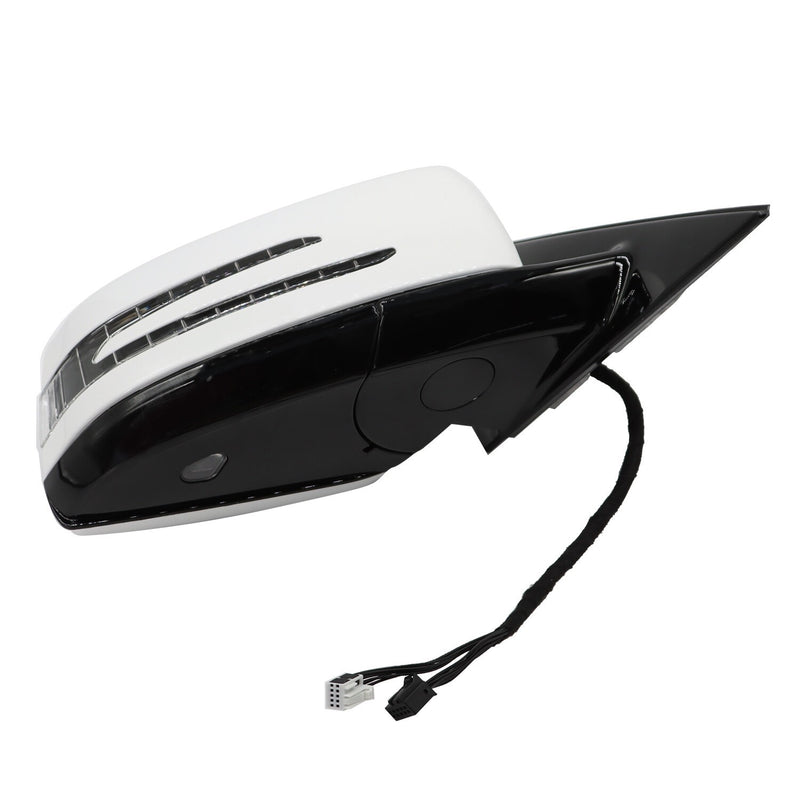 DURAFORCE White Right Side Passenger Mirror for 2010-2016 Mercedes E350 E400 E550